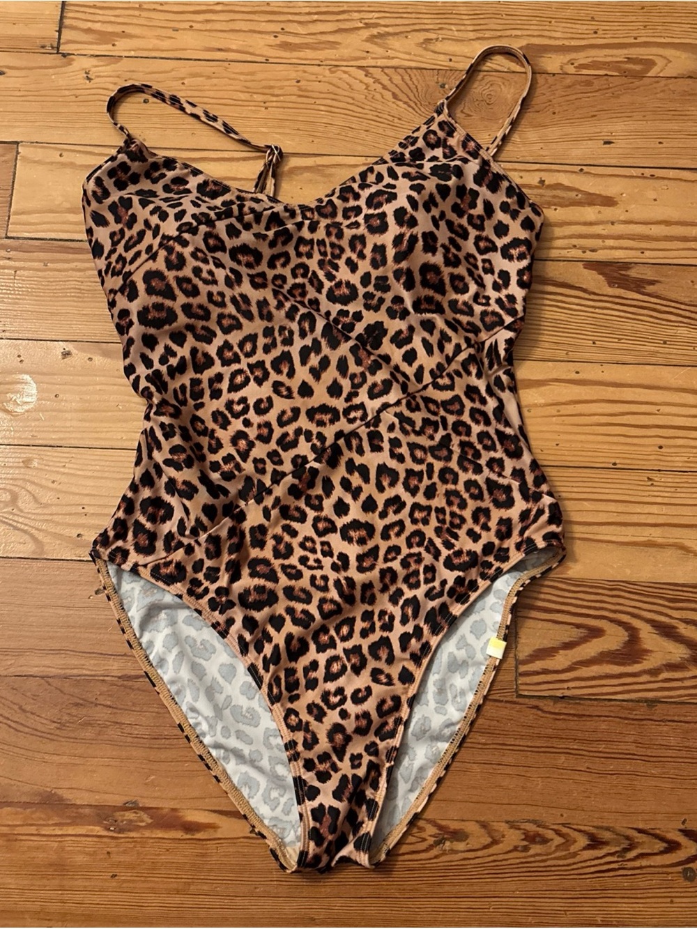Summersalt One Piece Swimsuit Leopard Print Brown Size 8
